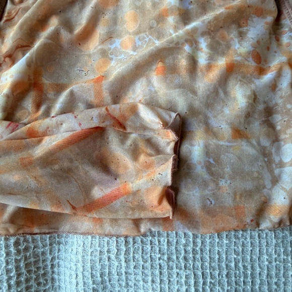 Women's Orange Tie-Dye Top - Picture 4 of 5